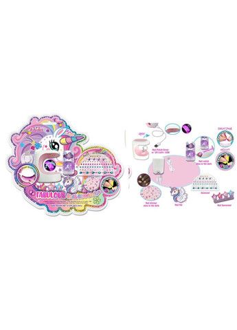 Дитячий манікюрний набір Tokidas з лампою, наклейками, лаком та аксесуарами в асортименті - No Brand T043U (371925650)