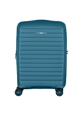 Валіза, Aero, поліпропілен, мала, 35/44 л, TSA, 4 колеса, EXP, синій 2E (370618060)