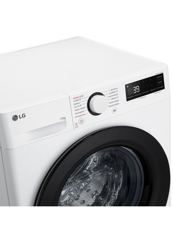 Стиральная машина F4Y5ES6W фронтальная, 11кг, 1400, A, 57см, дисплей, пара, инвертор, LG (367984123)