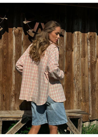 Розовая повседневный рубашка milirud