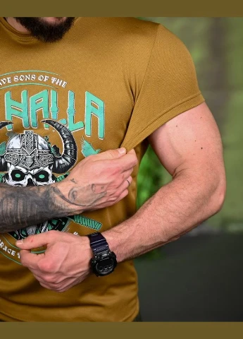 Тактична футболка Valhalla з матеріалу Coolmax з потовідвідним ефектом та малюнком DTF No Brand (340560981)