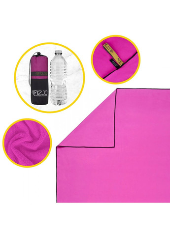 Полотенце спортивное XL 180 x 100 см из микрофибры 4FJ0433 Pink 4FIZJO розовый