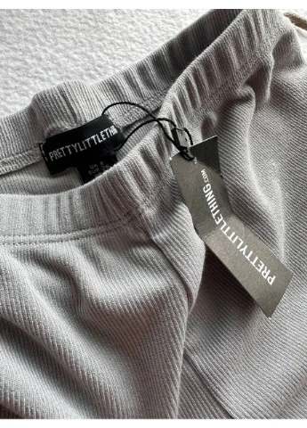 Удобные серые шорты женские PrettyLittleThing (377090644)