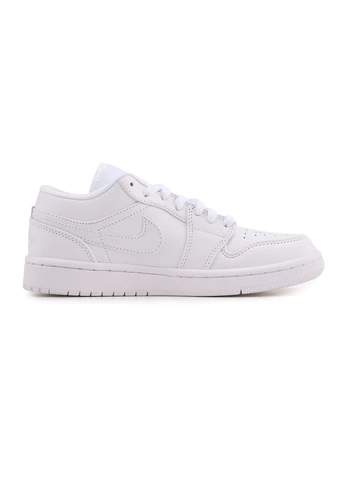 Білі кросівки чоловічі nike air jordan retro 1 low full white найк аір джордан білі демісезон No Brand