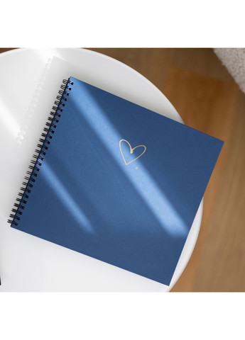 Фотоальбом DIY із Твердою Обкладинкою | Альбом із чорними сторінками | Альбом для фото 24×25 см Серце Your Magnets (367581421)