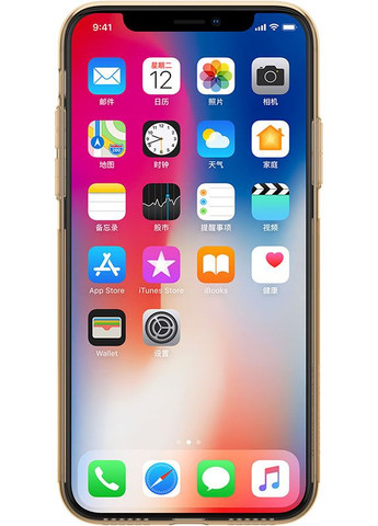 Чехолнакладка TPU Nature Case Apple iPhone X Brown Nillkin (301781785)