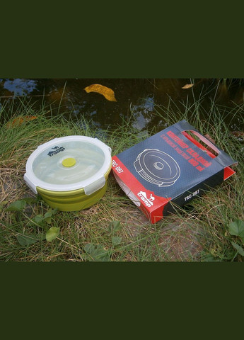Складной контейнер с крышкой защелкой TRC-087-olive (800ml) Tramp (302391672)