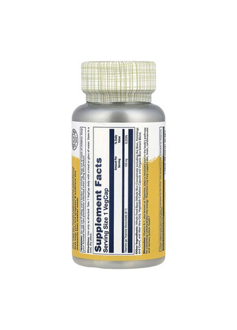 Vitamin B-1 100mg - 100 vcaps Solaray (369396528)