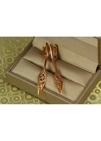 Серьги подвески витая сулька 5.7 см золотистые love-shopping Xuping Jewelry (354661614)