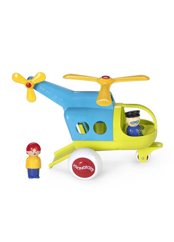 Вертолет VIKINGTOYS в ярком цвете 28 см 701272 Viking Toys (308389634)