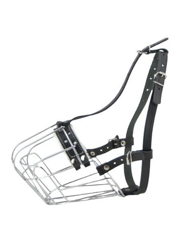 Намордник для собак металлический хромированный «Ротвейлер» №3 (12,5см*45см*57/70см) Лорі (367725899)