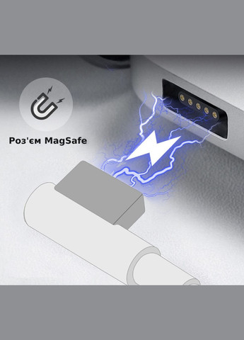 Зарядний пристрій, MagSafe (L-подібний), блок живлення для ноутбука Apple MacBook, 60 W, 16.5В, 3.65A, 3309827 Lem Berger PA60W (315719768)
