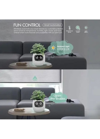 Интерактивный умный горшок для растений Ivy, White (ISPTAW) Xiaomi Smart Planter Tuya AI (373410522)