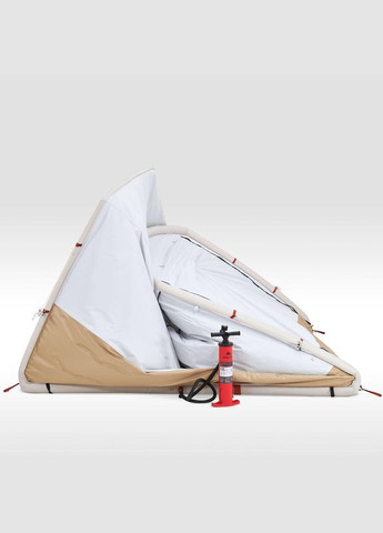 Надувний Приставний Тамбур/Шаттер/Тент для Кемпінгу Air Base Connect Fresh (на 6 Осіб) Водонепроникний Білий Quechua (335052772)