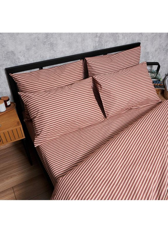 Комплект постільної білизни Бязь Gold Люкс «» Полуторний Євро 160х220 наволочки 2х50х70 (MS-820005936) Moon&Star Autumn Stripes (356115406)