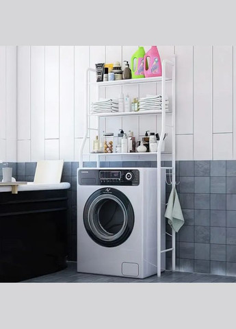 Підлогова полиця-стелаж над пральною машиною 68х26х168 см до 15 кг / Стелаж-органайзер для ванної кімнати No Brand UCK (337179464)