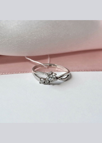 Серебряное кольцо в Белых Камнях 17.5 размер серебро 925 пробы Родированное 1542 1.33г No Brand (306741890)