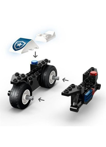 Конструктор City Переслідування на поліцейському мотоциклі, 65 деталей () Lego 60455 (370499079)