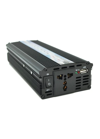 Інвертор напруги 2000ВА(1200Вт), 12/220V, approximated, 1 універсальна розетка, клемні дроти Voltronic (314776420)