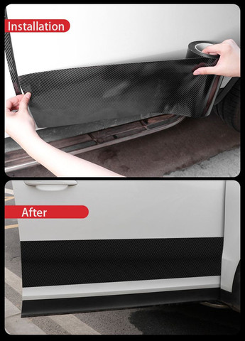 Захисна плівка Екстра НАНО, на пороги, бампер, кузов. 100 мм ширина. Чорний 5D Карбон No Brand (362473990)