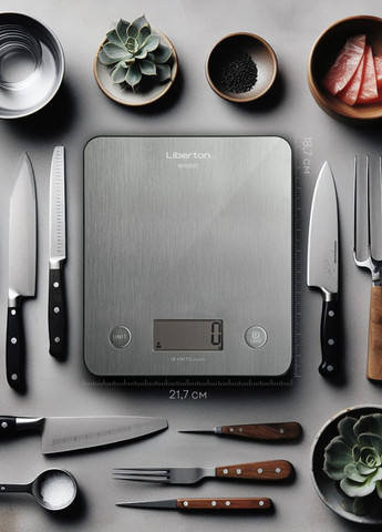 Электронные кухонные смарт весы с рисунком для кухни и взвешивания еды Liberton Smart (369513408)