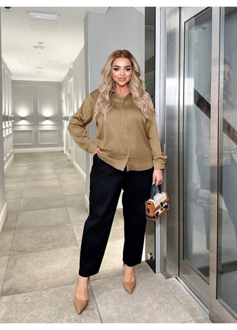 Темно-бежевая рубашка Osoblyva