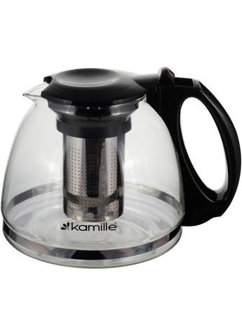 Чайник скляний заварювальний зі знімним ситечком 1100 мл Kamille (289366298)