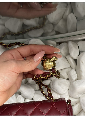 Сумка жіноча клатч через плече Classic бордовий міні No Brand (369935110)