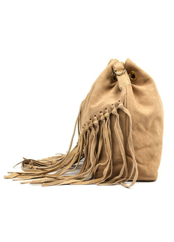 Замшевая женская сумка на плечо (Италия) fz189611 кофейная Firenze (332983833)