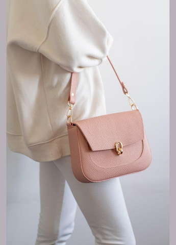 Сумка женская Кросс боди функциональная розовая из экокожи NIUNIU (340239642)