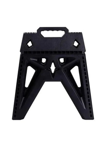 Табурет для кемпинга складной 38×28×33 см. пластиковый туристический стул и отдыха на природе Черный Good Idea (342392430)