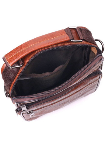 Сумка кросс боди кожаная мужская рыжая 21277 Vintage (329196743)
