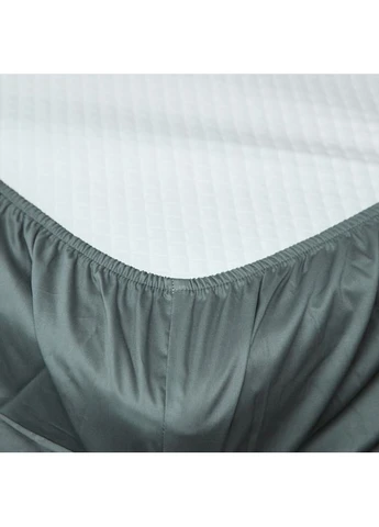 Простирадло на резинці Сатин Premium 180х200х25 см (MS-850004136) Moon&Star Sage Green (386587459)