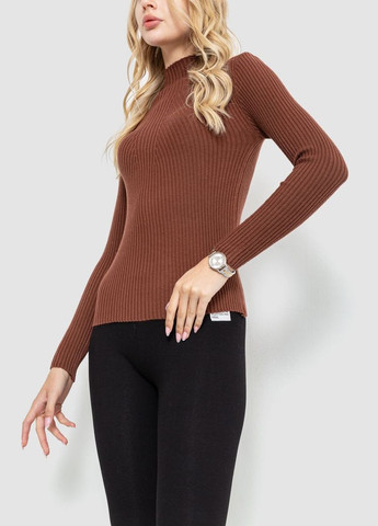 Гольф жіночий однотонний, колір шоколадний, Ager (292130749)