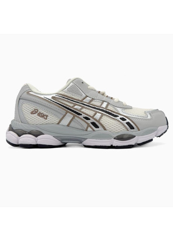 Комбіновані Осінні кросівки чоловічі asics gel-nyc 2055 cream pure silver асікс гель нюк 2025 No Brand