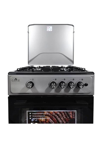 плита газовая cg-60b (серая) Castle