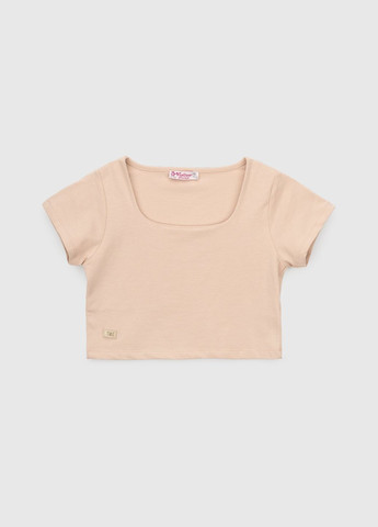 Бежевая летняя футболка для девочки 5089 152 см бежевый (2000990431943s) shop (2000990431943) Viollen