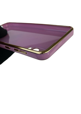 Чохол для Galaxy A02 SM-A022G з кільцем-підставкою із золотою окантовкою на самсунг а02 чорничний gs1 Samsung (366229913)