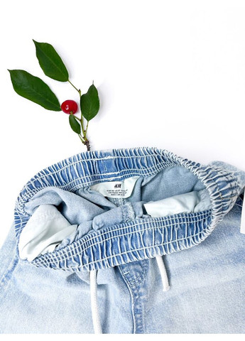 Джинсові шорти 110 см блакитний артикул Л1227 H&M (342716046)