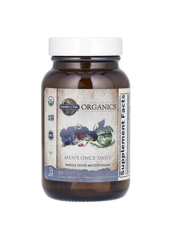 Organics Men's Once Daily 30 растительных таблеток Garden of Life (387022259)