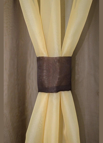 Шифоновые занавески шторы короткие 2x270x170 см (zanaves001-3) No Brand (306633910)