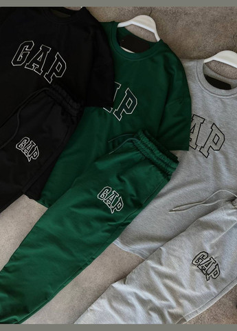 Сірий демісезонний костюм двунтка весна/літо No Brand