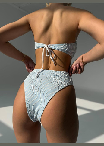 Блакитний жіночий роздільний купальник GT