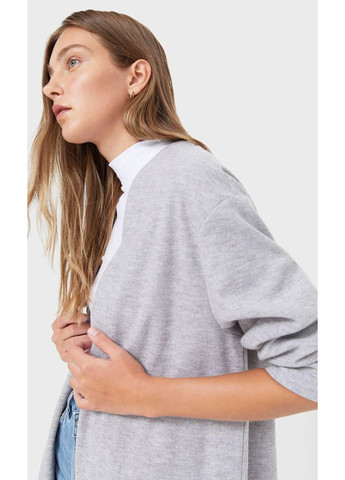 Кардиган демісезон,світло-сірий, Stradivarius (372127730)