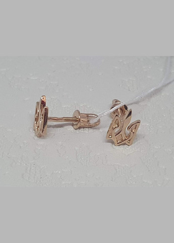Золоті сережки-пуссети Тризуб. 2/1091 KievGold (273257982)