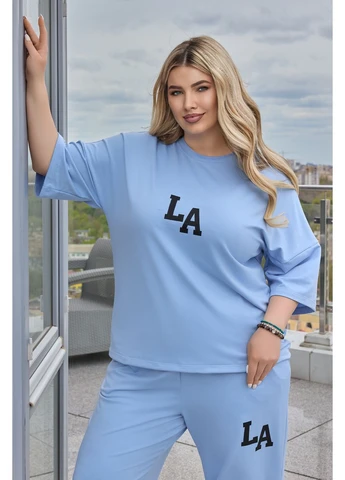 Жіночий легкий спортивний костюм з футболкою Fashion Girl Amante (390784999)