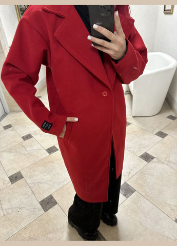 Красное демисезонное Пальто Украина