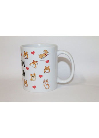 Чашка для влюбленных с корги - Моя ты жопка No Brand (302522269)