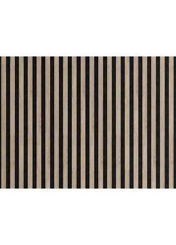 Стінна декоративна рейкова панель Woodline WL 2700х300 мм чорний, дуб сонома (0,81 м²) Marbet (361446942)