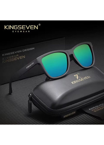 Чоловічі поляризаційні сонцезахисні окуляри 759 Black Green KINGSEVEN (368626700)